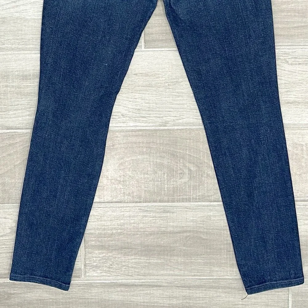 Frame Le High Rise Distressed Skinny Jeans in Endell Dark Wash Denim Size 26